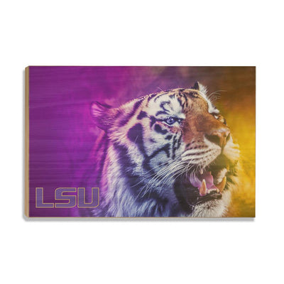 LSU Tigers - Mike's Colors - College Wall Art #Wood
