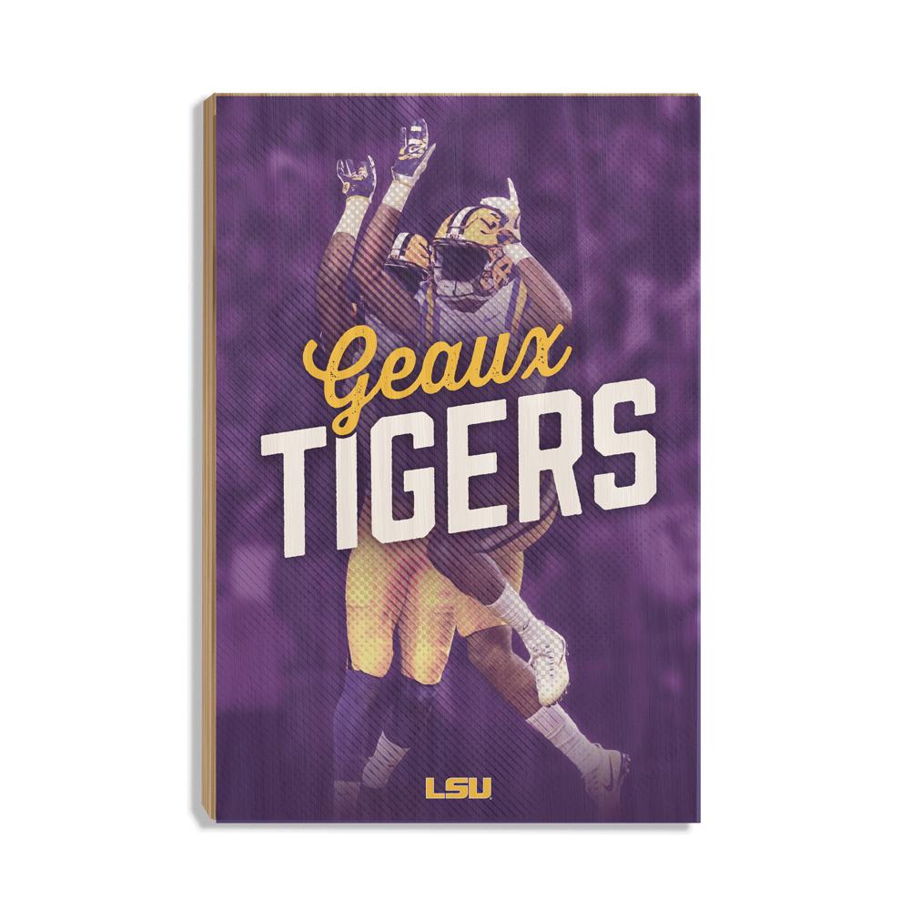 LSU Tigers - Geaux Tiger High Five - College Wall Art #Canvas