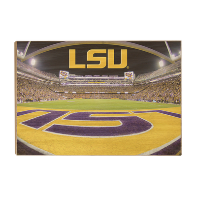 LSU Tigers - Death Valley - College Wall Art #Wood