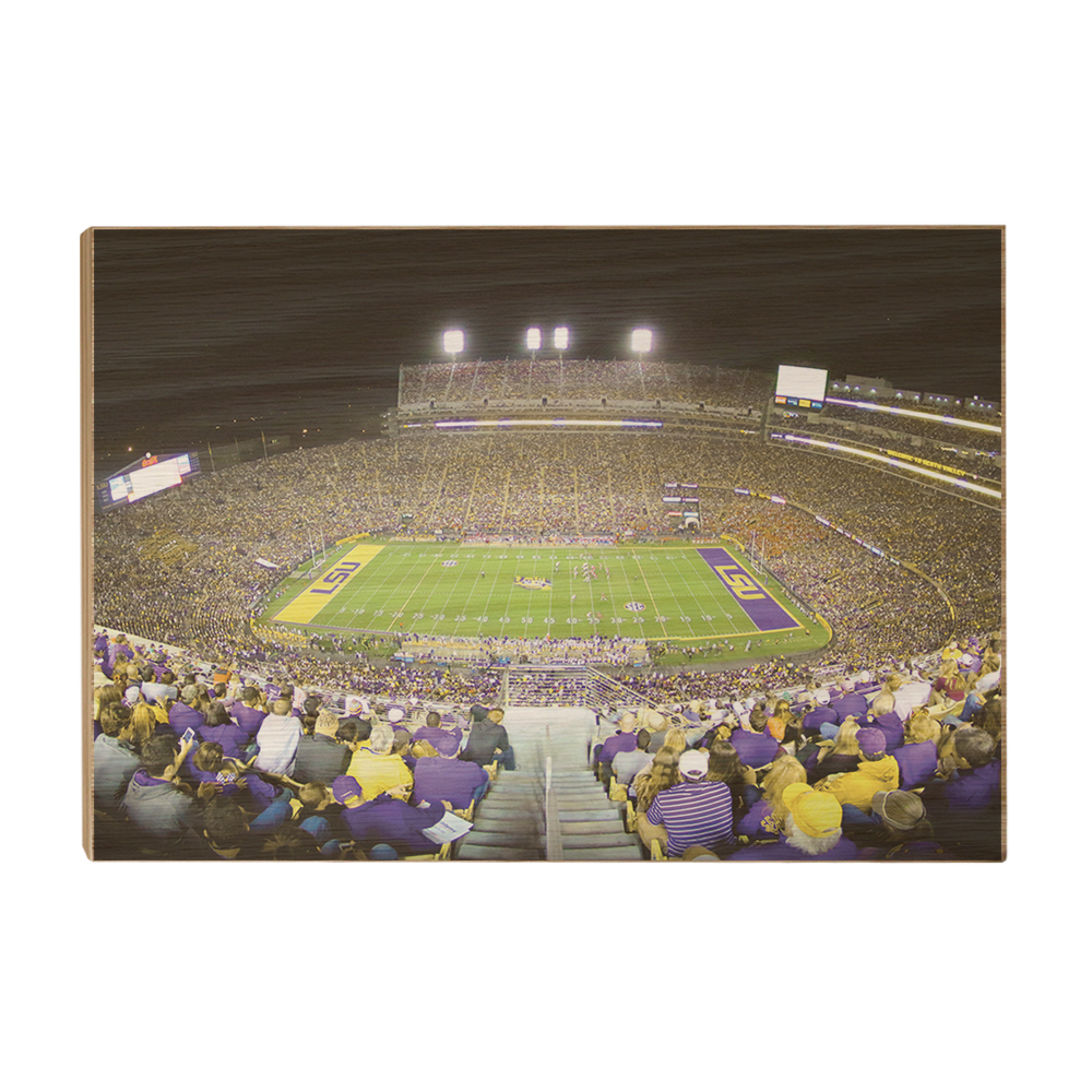 LSU TIGERS - Tiger Stadium View - College Wall Art #Canvas