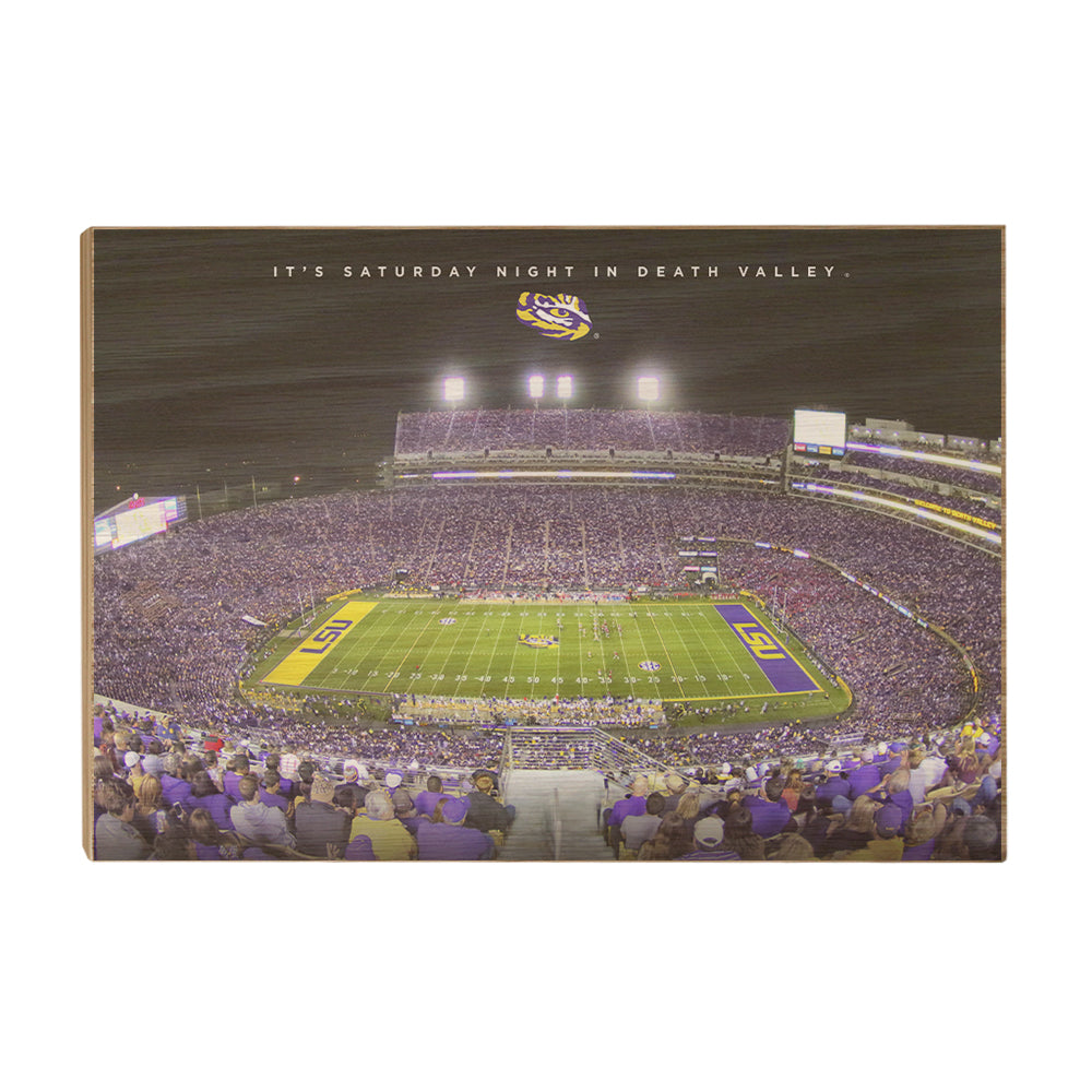 LSU TIGERS - It's Saturday Night in Death Valley - College Wall Art #Canvas