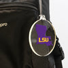 LSU Tigers - LSU State Purple Bag Tag & Ornament