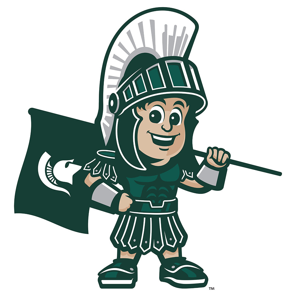 Michigan State Spartans - Michigan State 125th Year of Football Single  Layer Dimensional