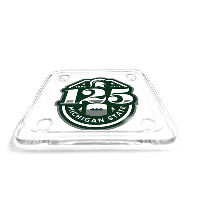 Michigan State Spartans - Michigan State 125th Year of Football Drink Coaster