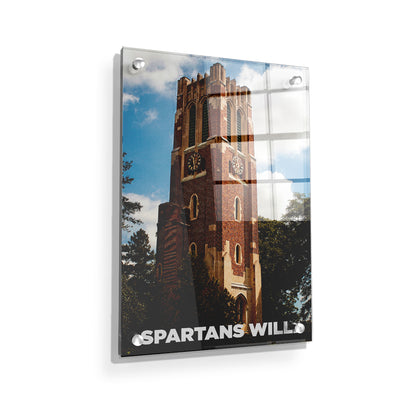 Michigan State - Beaumont Tower Spartans Will - College Wall Art #Acrylic