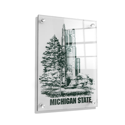 Michigan State - Beaumont Sketch - College Wall Art #Acrylic