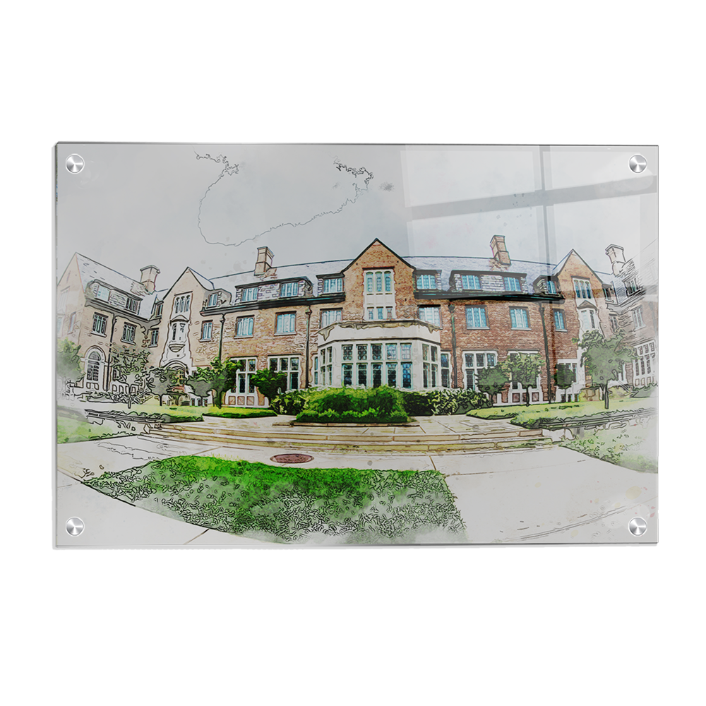 Michigan State -  Lowden Watercolor - College Wall Art #Canvas