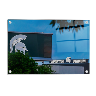 Michigan State - Spartan Stadium Lights - College Wall Art #Acrylic