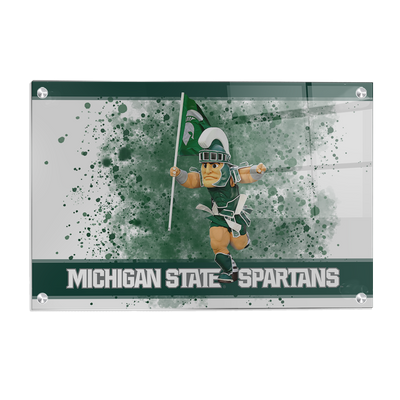 Michigan State - Sparty's Michigan State Spartans - College Wall Art #Acrylic