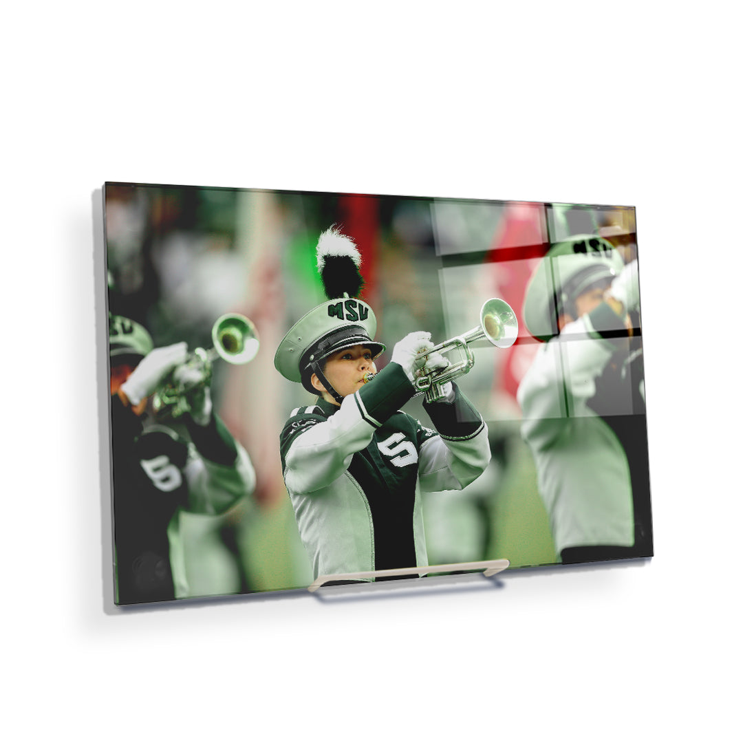 Michigan State - Spartan Marching Band - College Wall Art #Canvas
