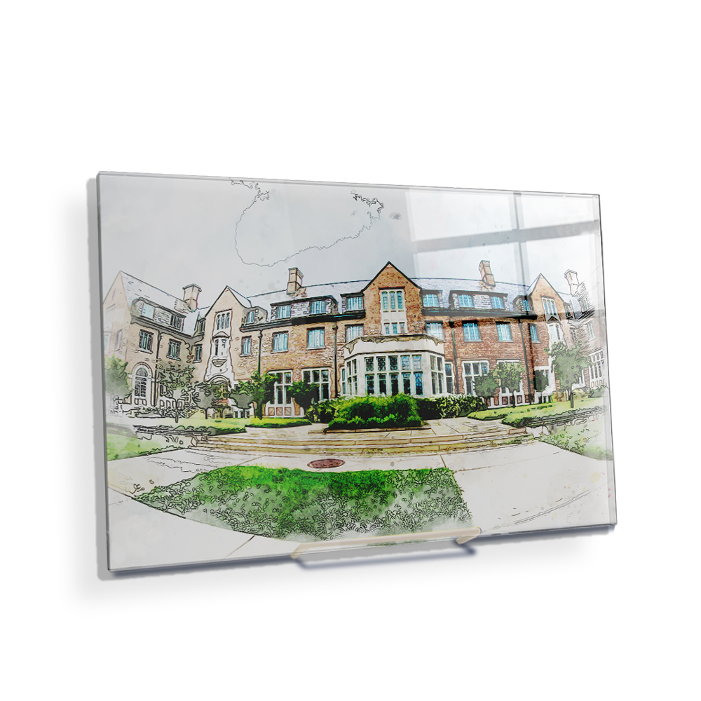 Michigan State -  Lowden Watercolor - College Wall Art #Canvas