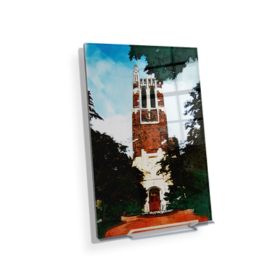 Michigan State - Beaumont Tower Watercolor - College Wall Art #Acrylic Mini