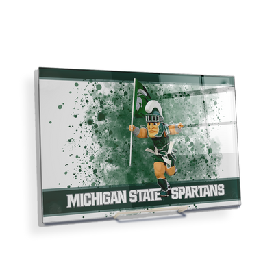 Michigan State - Sparty's Michigan State Spartans - College Wall Art #Acrylic Mini