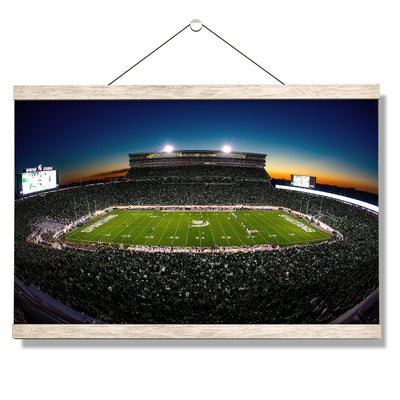 Michigan State - Spartans Sunset - College Wall Art #Hanging Canvas