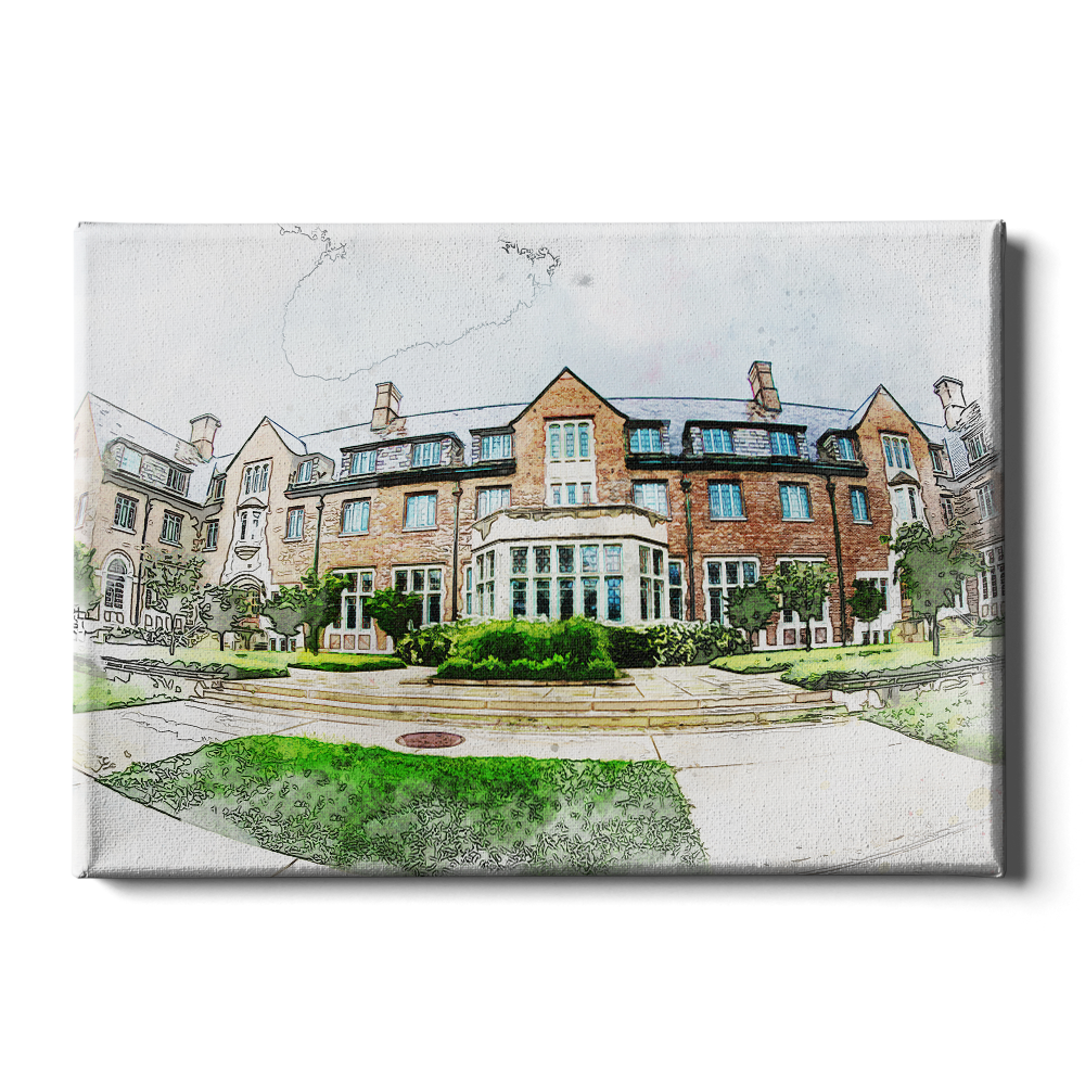 Michigan State -  Lowden Watercolor - College Wall Art #Canvas