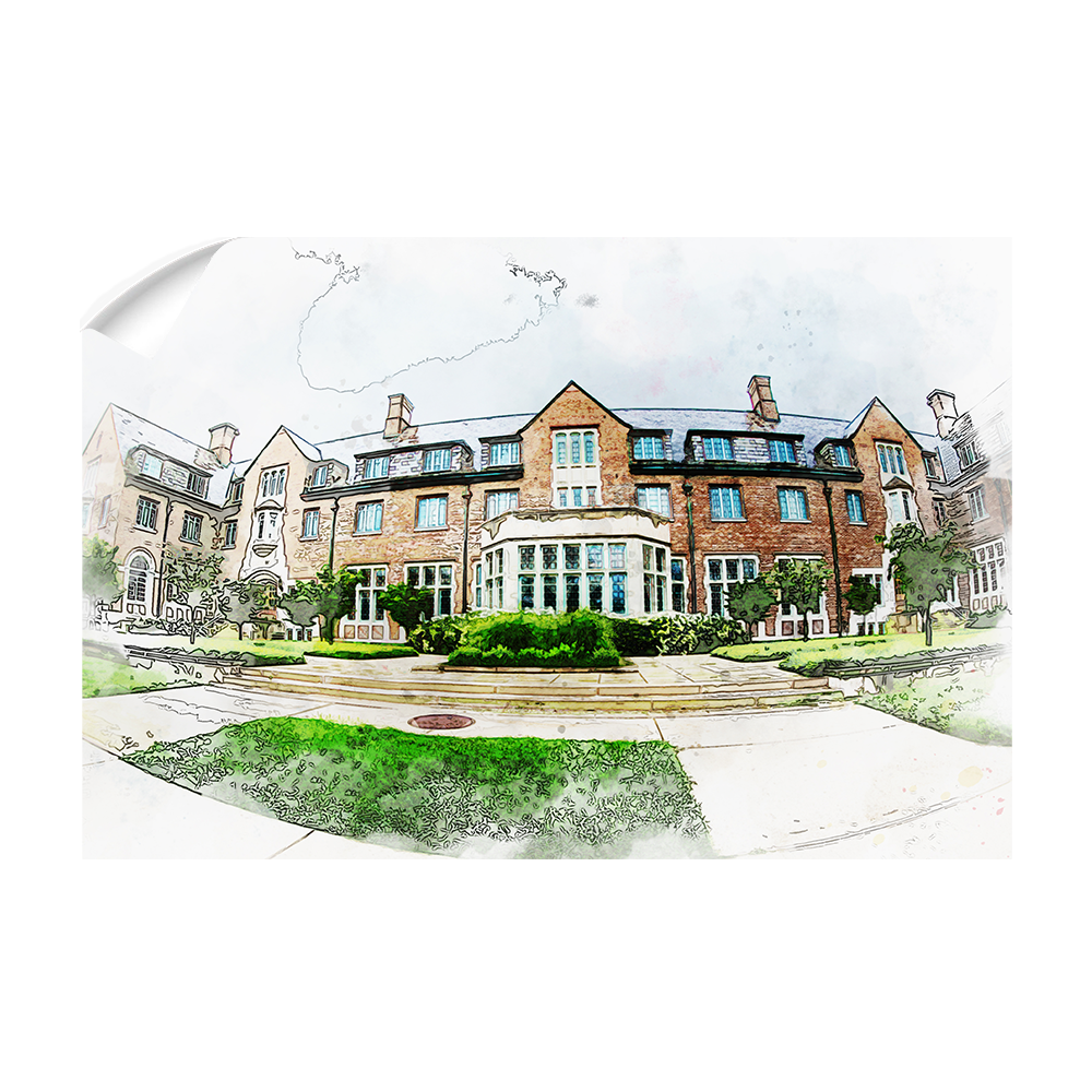 Michigan State -  Lowden Watercolor - College Wall Art #Canvas