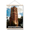 Michigan State - Beaumont Tower Spartans Wil - College Wall Artl #Hanging Canvas