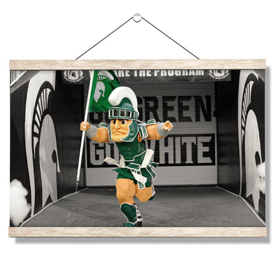 Michigan State - Here Come the Spartans - College Wall Art #Hanging Canvas