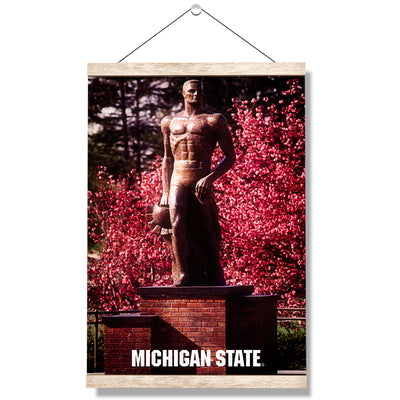 Michigan State - Michigan State Spring Sparty - College Wall Art #Hanging Canvas