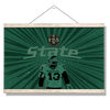 Michigan State Spartans - Retro State Football 125 Years - College Wall Art #Hanging Canvas