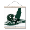 Michigan State - Michigan State Paint - College Wall Art #Hanging Canvas