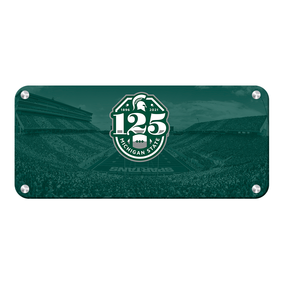 Michigan State - 125 years of Michigan State Football - College Wall Art #Canvas