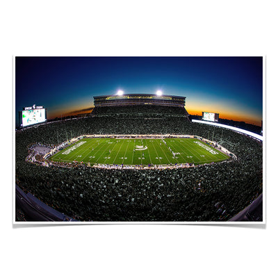 Michigan State - Spartans Sunset - College Wall Art #Poster