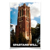 Michigan State - Beaumont Tower Spartans Will - College Wall Art #Poster