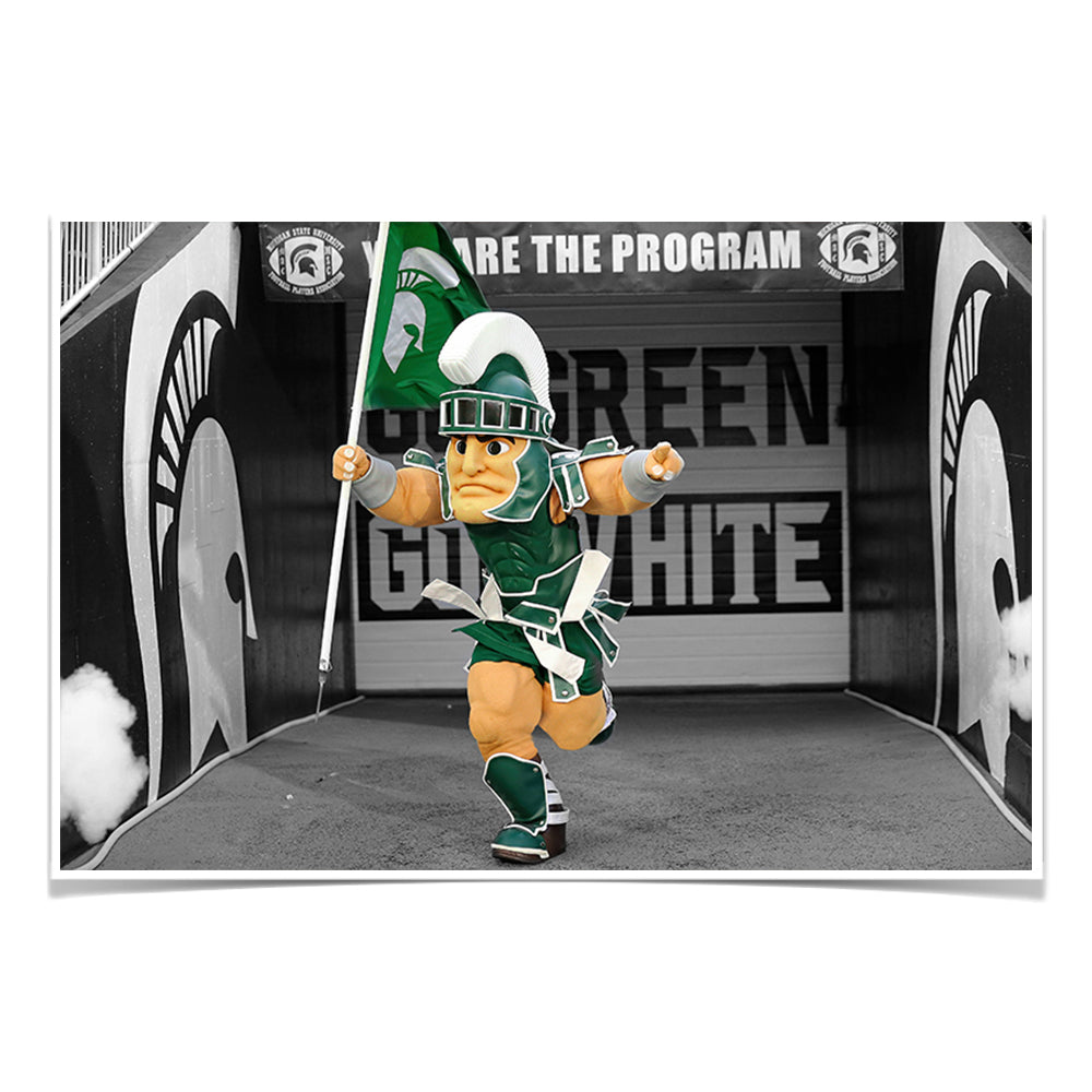 Michigan State - Here Come the Spartans - College Wall Art #Canvas