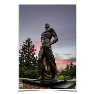 Michigan State - Spartan Sunset - College Wall Art #Poster