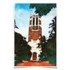 Michigan State - Beaumont Tower Watercolor - College Wall Art #Poster