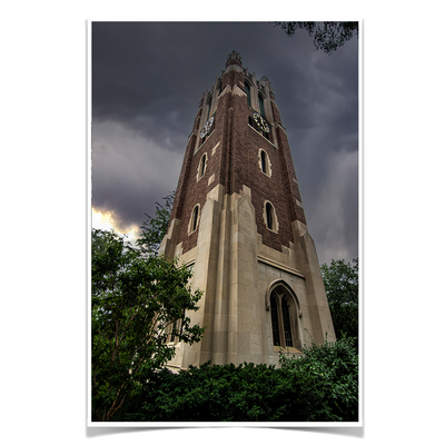Michigan State - Stormy Beaumont Watercolor - College Wall Art #Poster