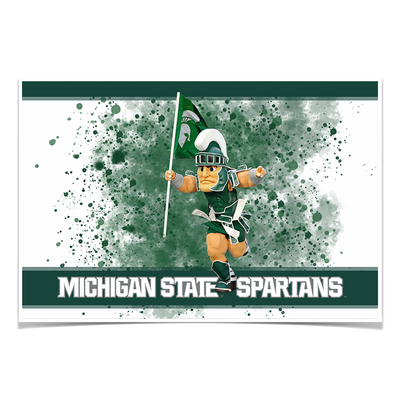 Michigan State - Sparty's Michigan State Spartans - College Wall Art #Poster