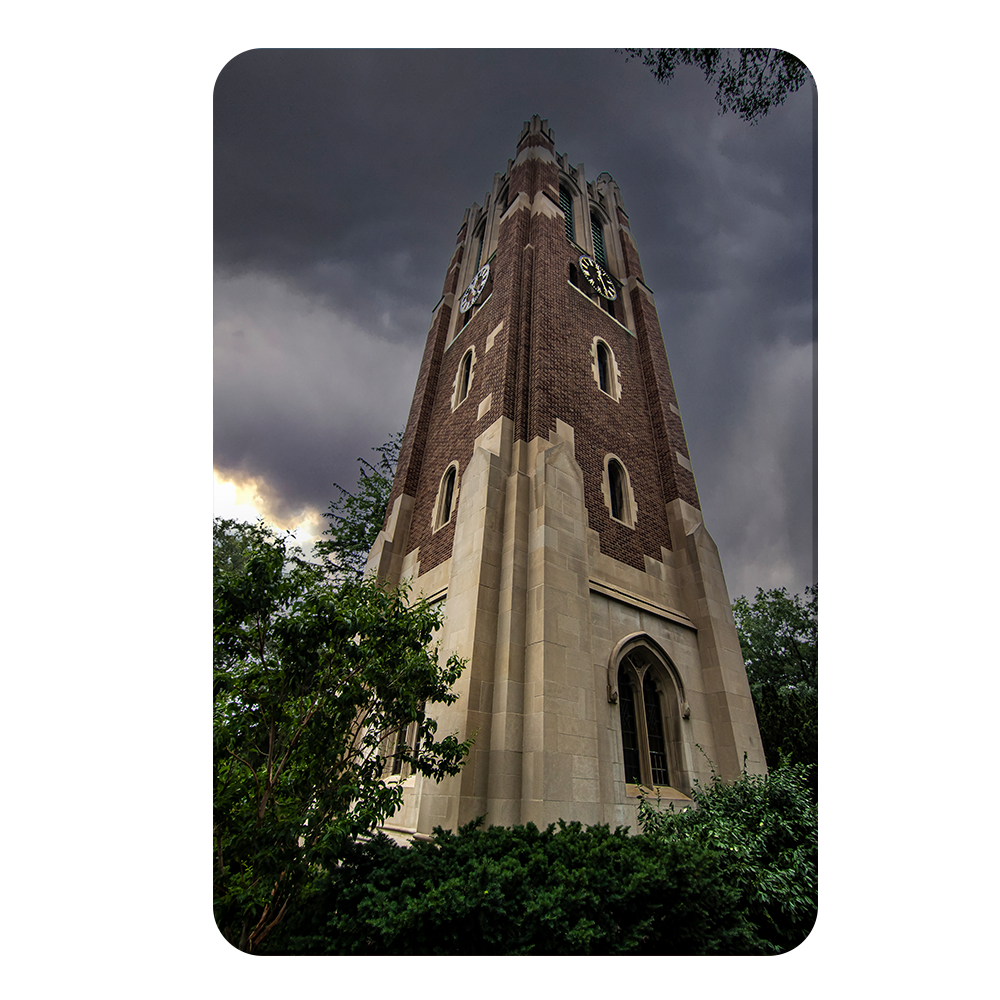 Michigan State - Stormy Beaumont Watercolor - College Wall Art #Canvas