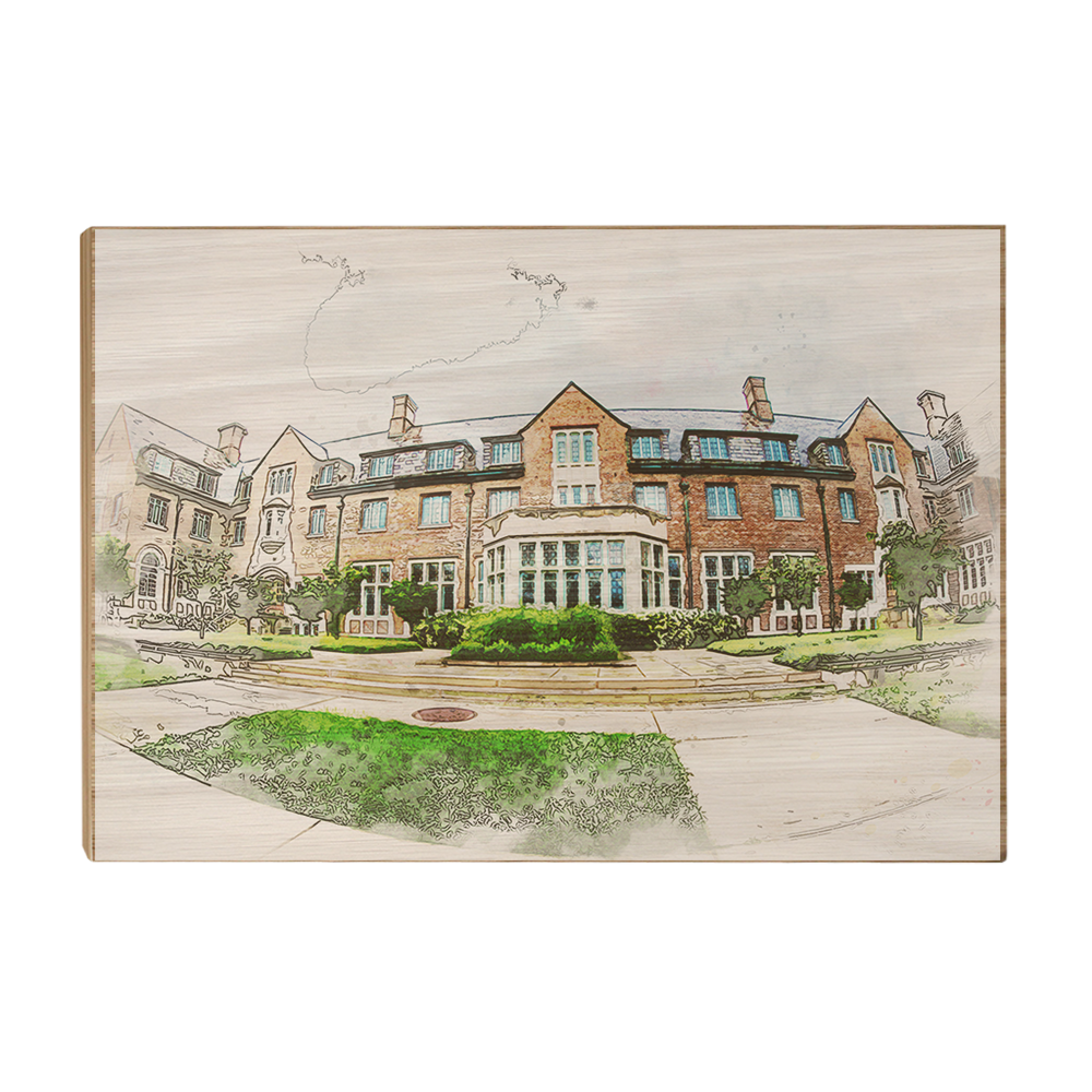 Michigan State -  Lowden Watercolor - College Wall Art #Canvas