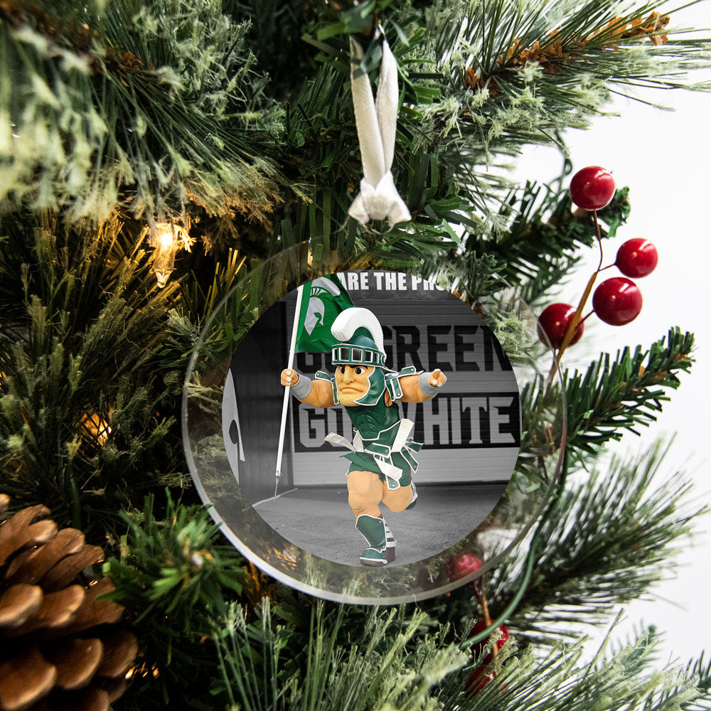 Michigan State Spartans - Here Come the Spartans Bag Tag & Ornament