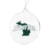 Michigan State Spartans - State Bag Tag & Ornament