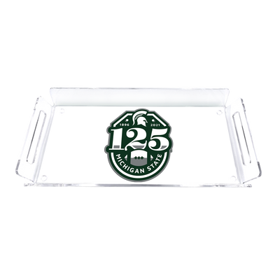 Michigan State Spartans - Michigan State 125th Year of Football Decorative Serving Tray