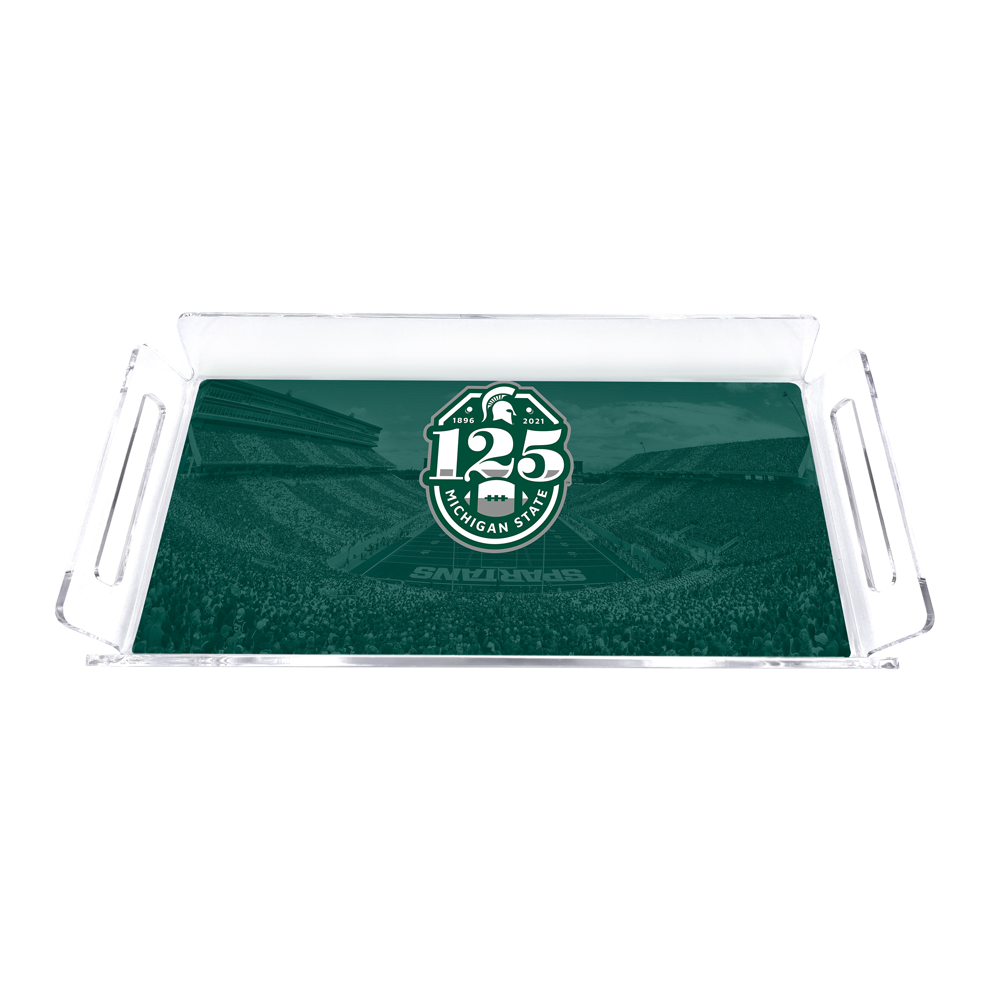 Michigan State Spartans - 125 Years of Michigan State Football Decorative Serving Tray