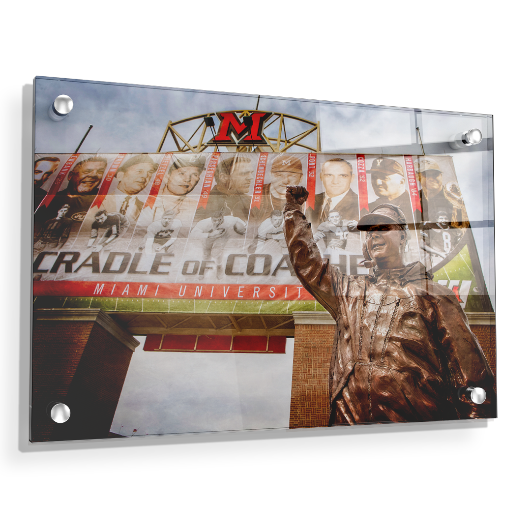 Miami RedHawks<sub>&reg;</sub> - Cradle of Coaches - College Wall Art#Canvas