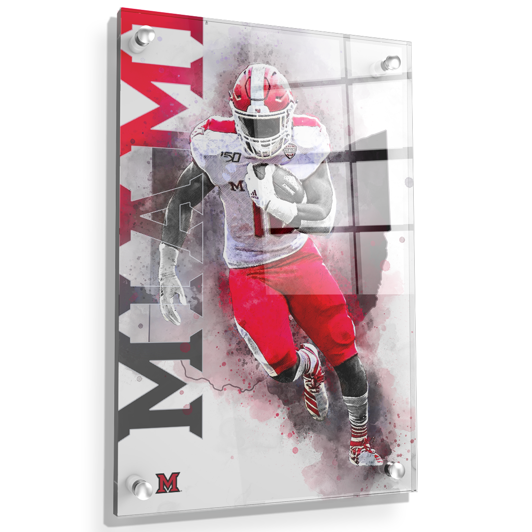 Miami RedHawks<sub>&reg;</sub> - Miami Football - College Wall Art#Canvas
