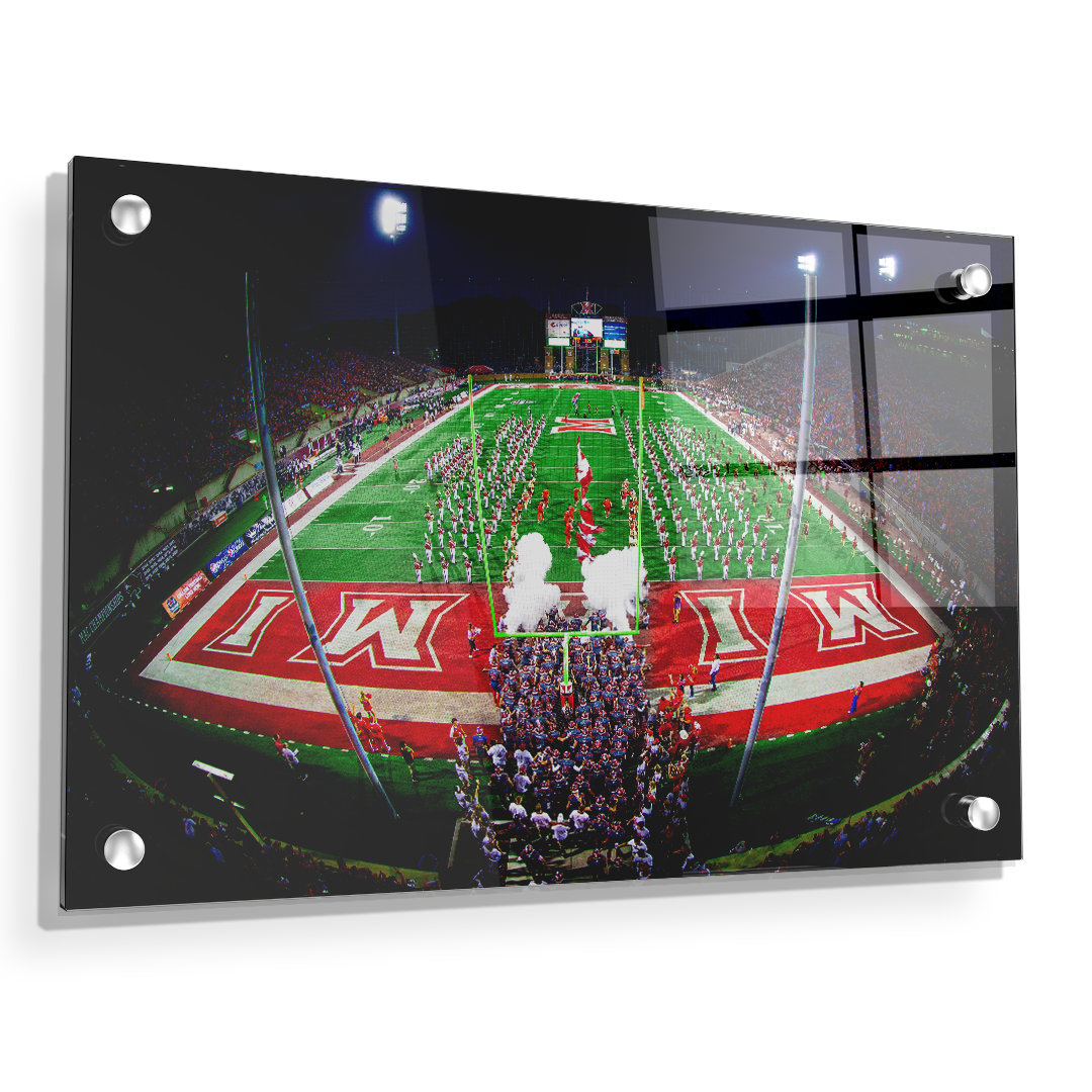 Miami RedHawks<sub>&reg;</sub> - Yager Stadium Grand Entrance - College Wall Art#Canvas