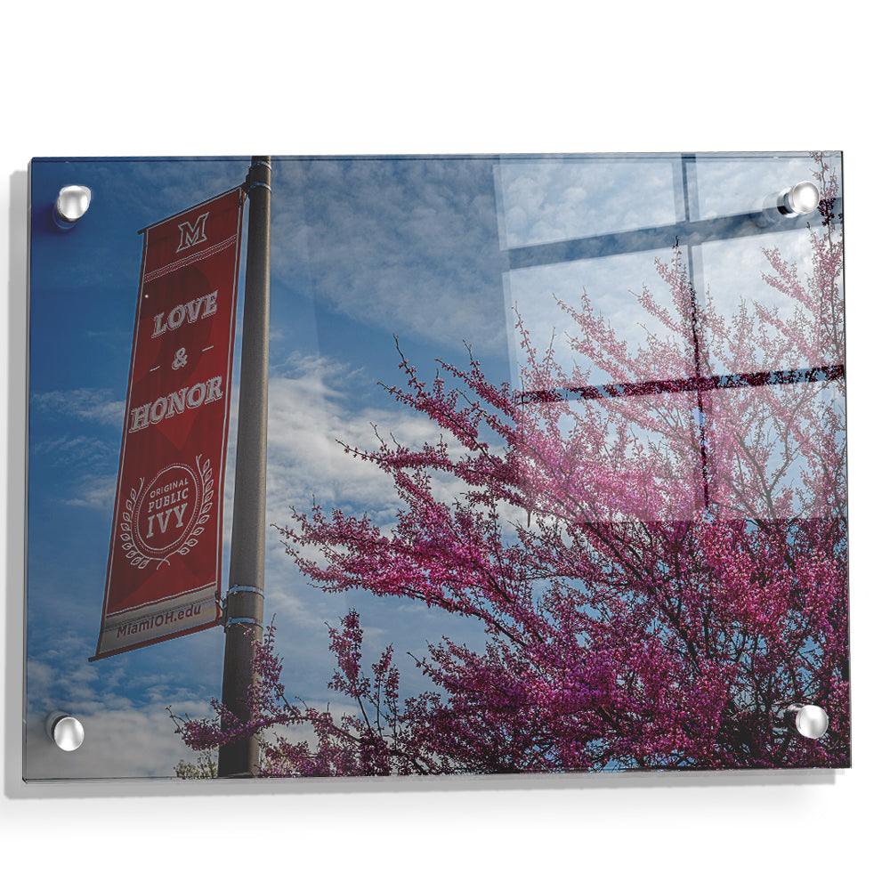 Miami RedHawks<sub>&reg;</sub> - Love and Honor - College Wall Art #Canvas