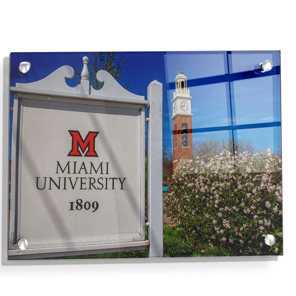 Miami RedHawks<sub>&reg;</sub> - Miami University 1809 Spring - College Wall Art #Canvas