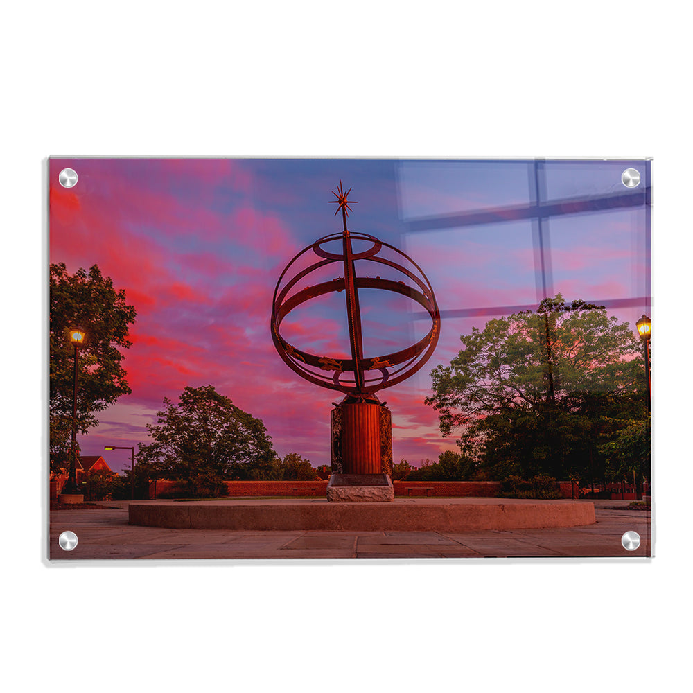 Miami RedHawks - Sundial Sunset - College Wall Art #Canvas