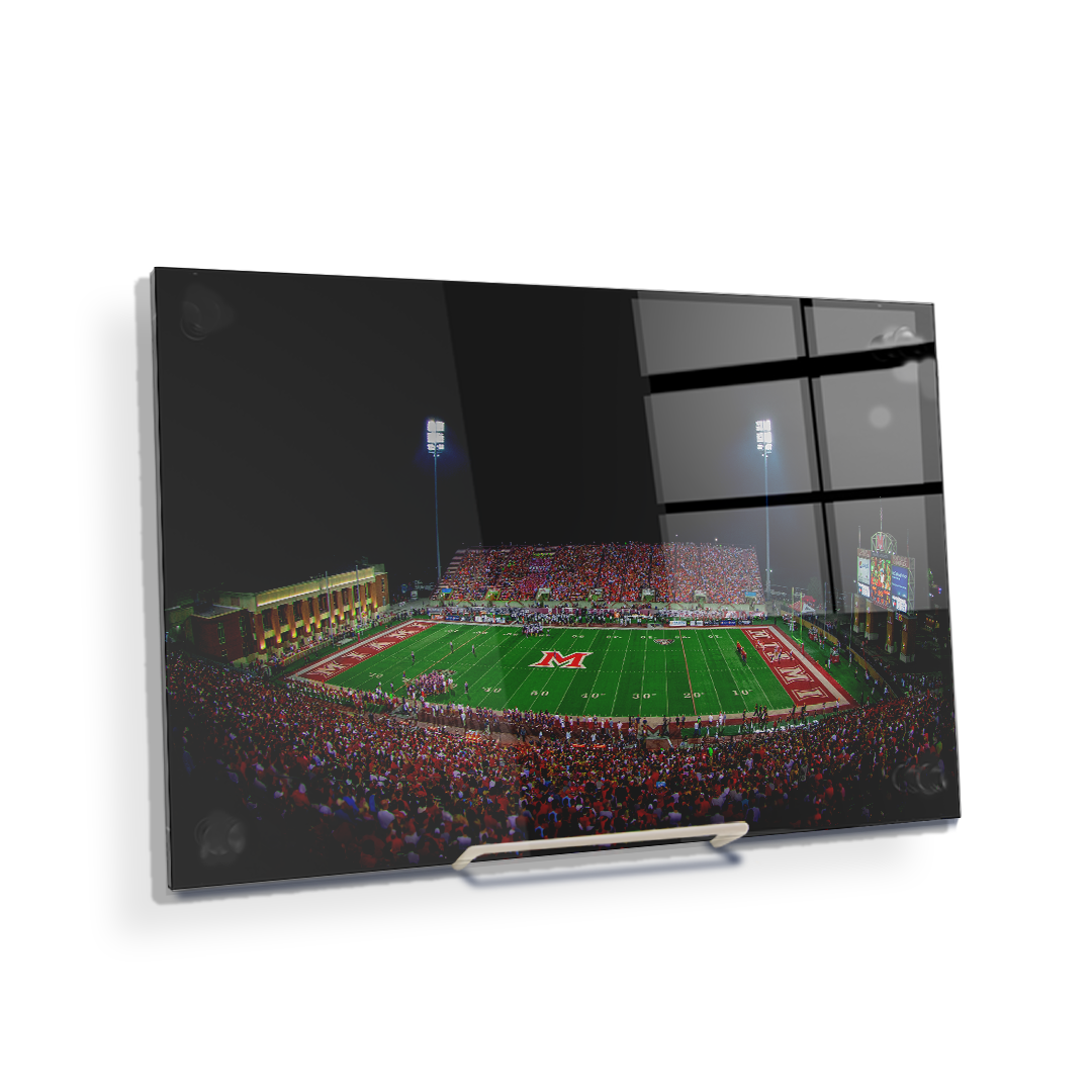 Miami RedHawks<sub>&reg;</sub> - Yager Stadium - College Wall Art#Canvas