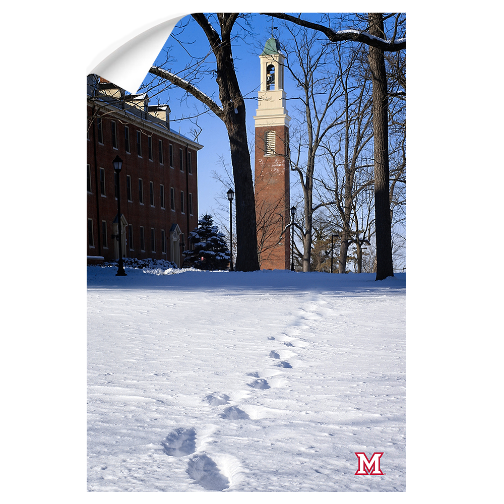 Miami RedHawks<sub>&reg;</sub> - Bela Winter Tracks - College Wall Art#Canvas