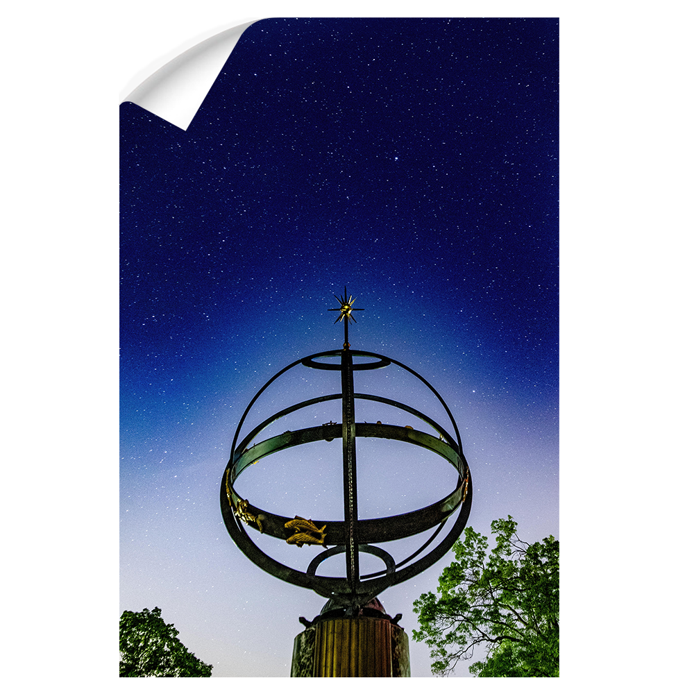 Miami RedHawks<sub>&reg;</sub> - Sundial Night Sky - College Wall Art#Canvas