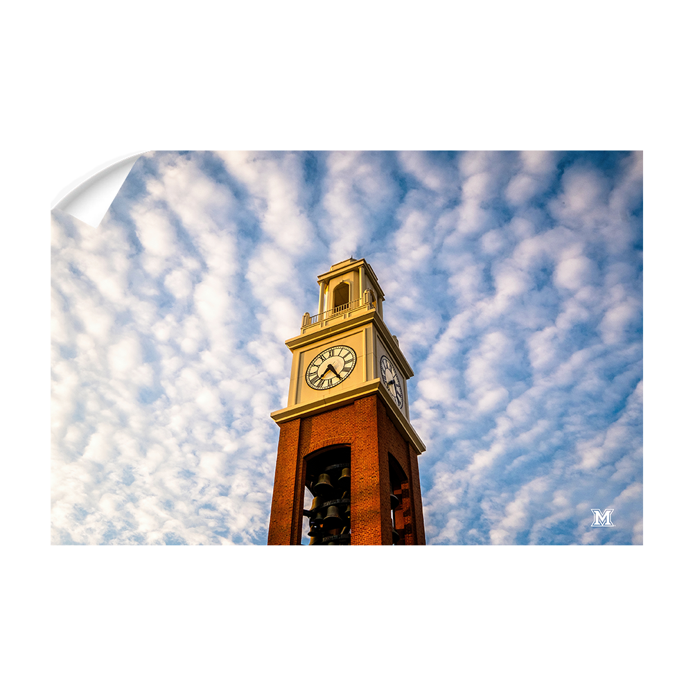 Miami RedHawks<sub>&reg;</sub> - Pulley in the Clouds - College Wall Art#Canvas