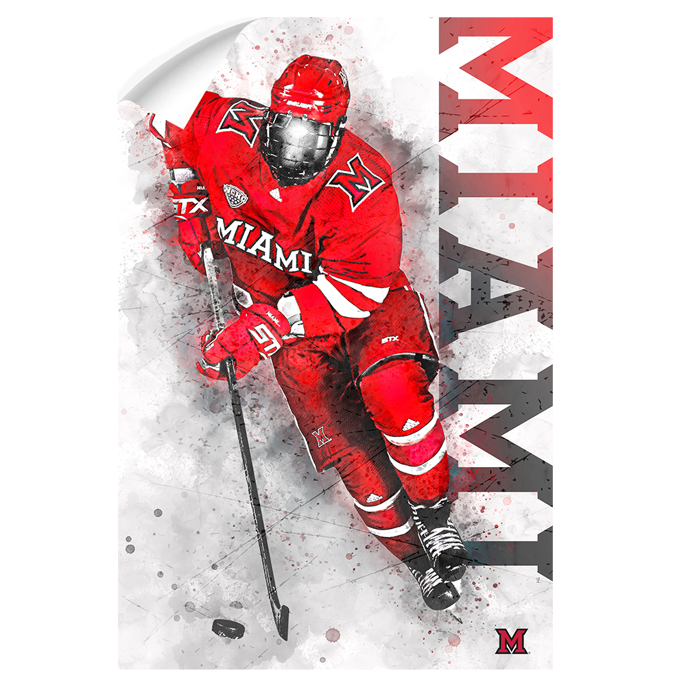 Miami RedHawks<sub>&reg;</sub> - Miami Hockey - College Wall Art#Canvas